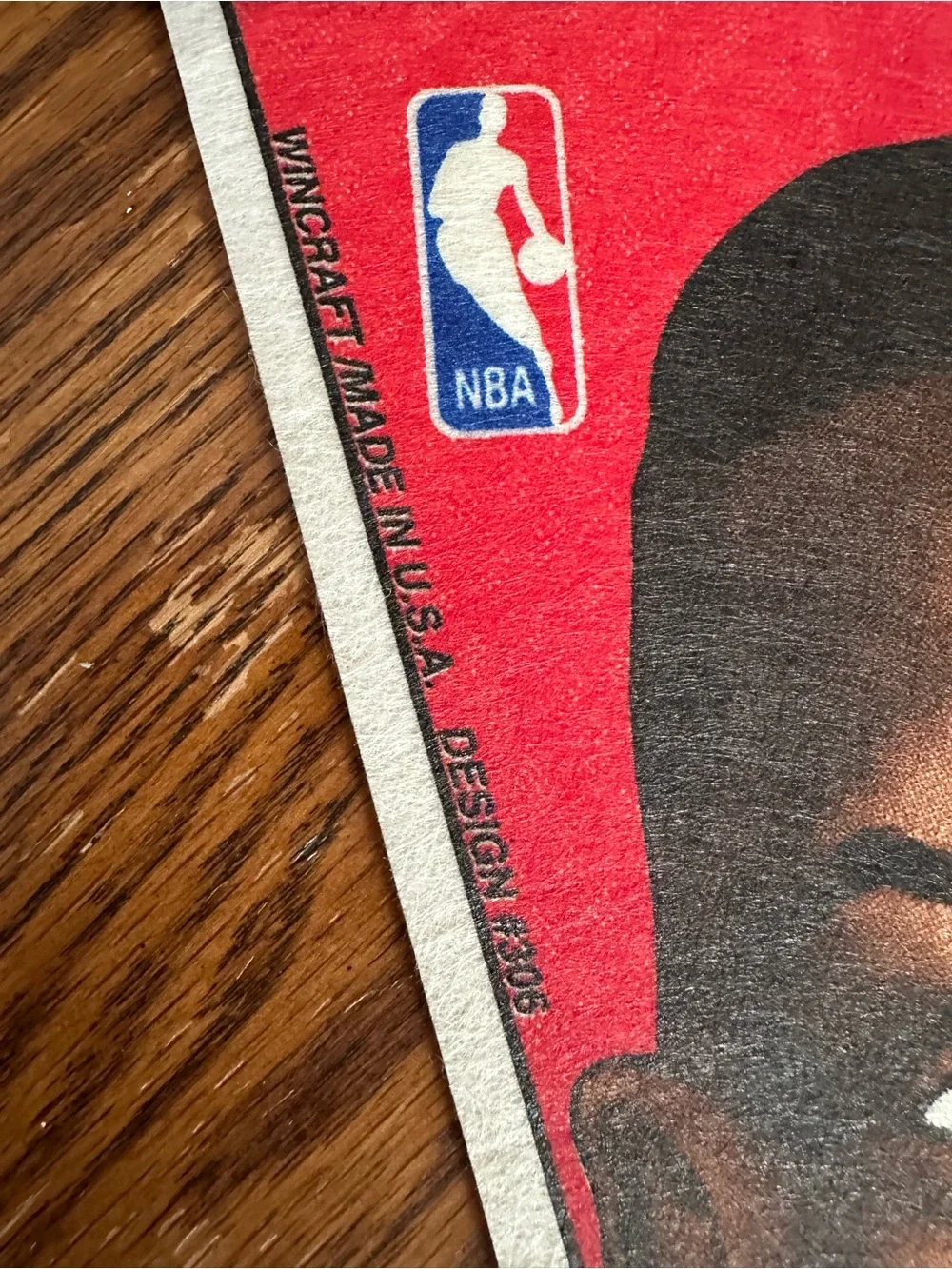 Vintage Chicago Bulls Scottie Pippen caricature felt pennant